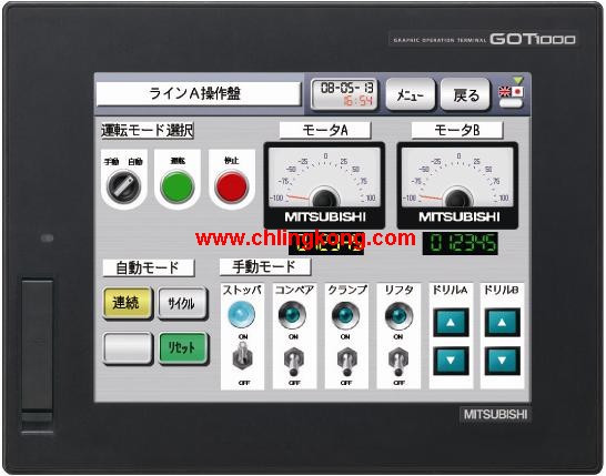 三菱 8.4英寸觸摸屏 GT1665M-VTBA