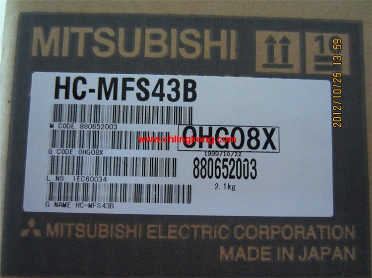 三菱低慣量小功率電機HC-MFS43B